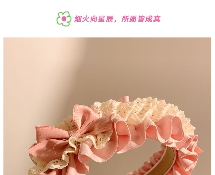 Ruffle Bow Headband FashionChic