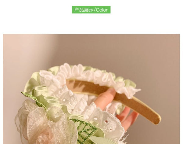 Headband Floral Ruffle FashionChic