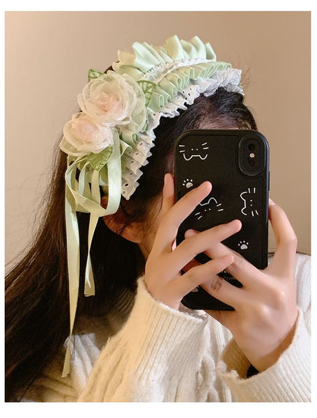 Headband Floral Ruffle FashionChic