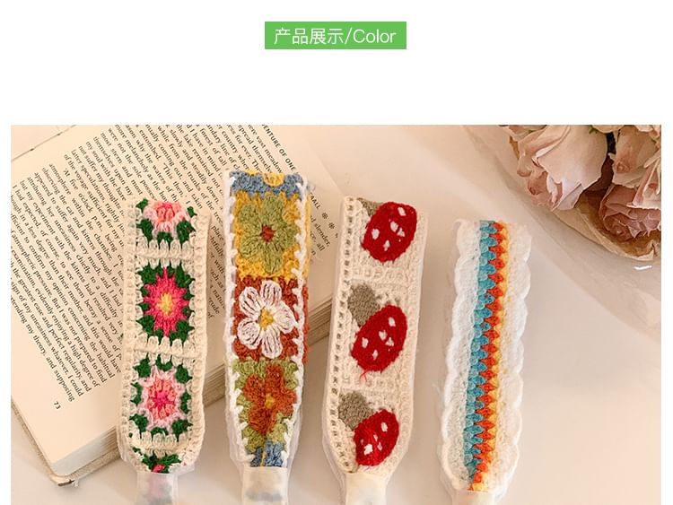 Wide Patterned Headband Crochet FashionChic