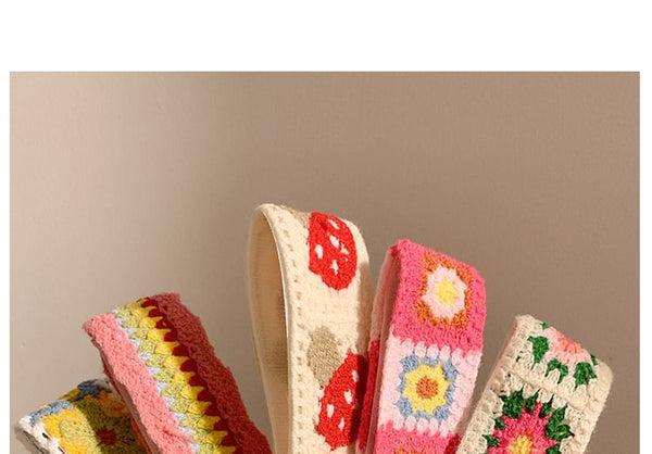 Wide Patterned Headband Crochet FashionChic