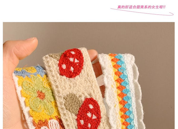 Wide Patterned Headband Crochet FashionChic