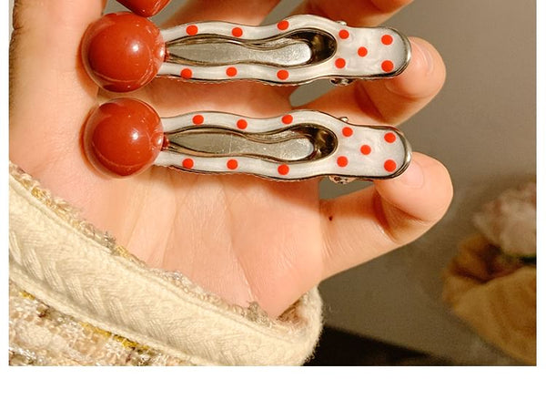 2: Set Clip Hair Dotted of FashionChic