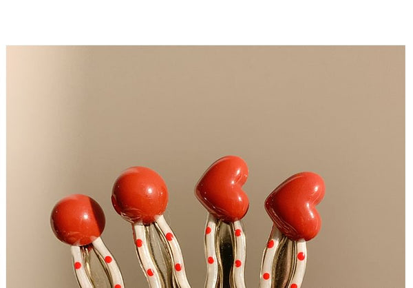 2: Set Clip Hair Dotted of FashionChic