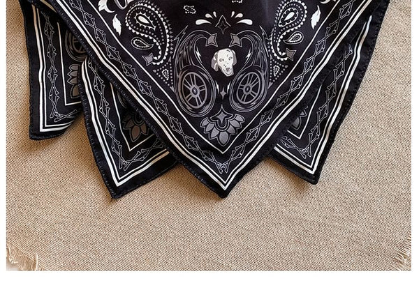 Square Print Paisley Scrunchie FashionChic