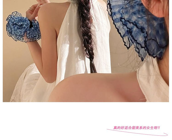 Plaid Scrunchie Mesh FashionChic