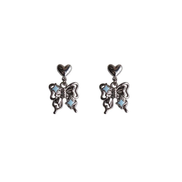 / Earring Clip-On Drop Butterfly FashionChic