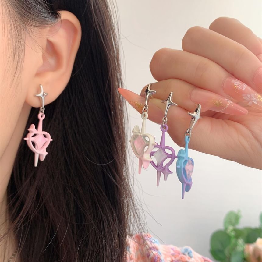 / Clip-On Drop Earring Star FashionChic