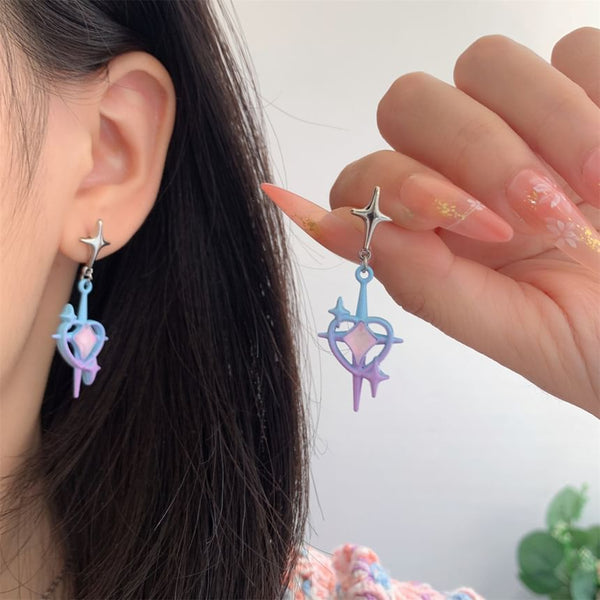 / Clip-On Drop Earring Star FashionChic