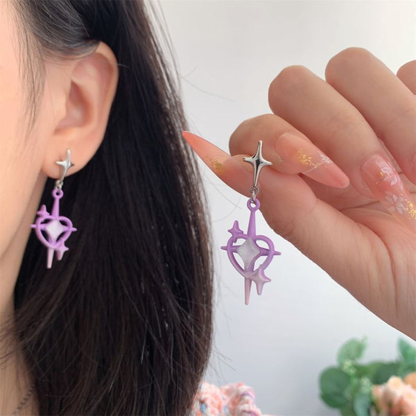 / Clip-On Drop Earring Star FashionChic