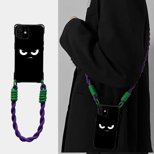 Eye / Lanyard Phone Cartoon Case Strap Set FashionChic