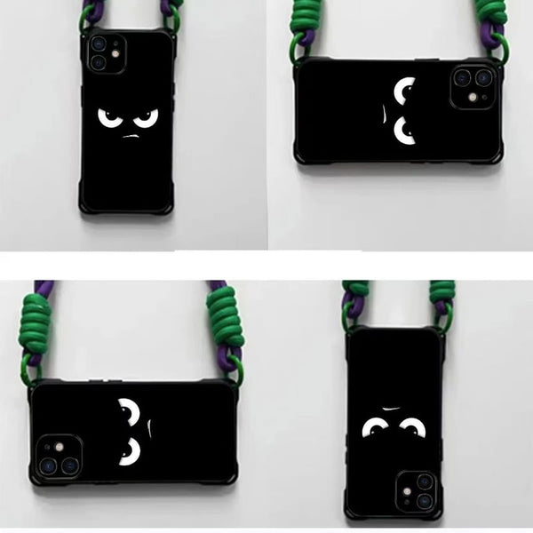 Eye / Lanyard Phone Cartoon Case Strap Set FashionChic