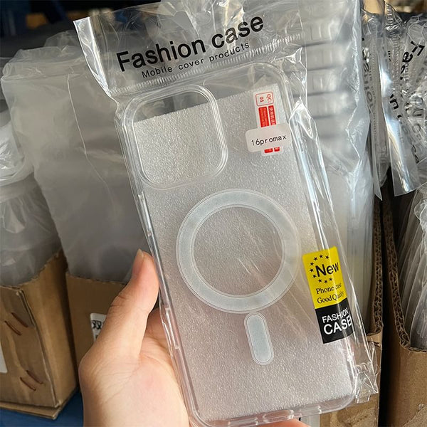 MagSafe) with Transparent Case Phone (Compatible Magnetic FashionChic