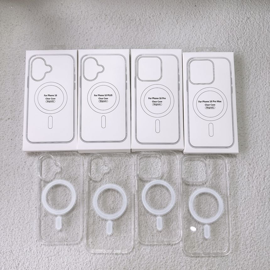 MagSafe) with Transparent Case Phone (Compatible Magnetic FashionChic