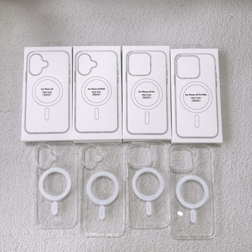 MagSafe) with Transparent Case Phone (Compatible Magnetic FashionChic
