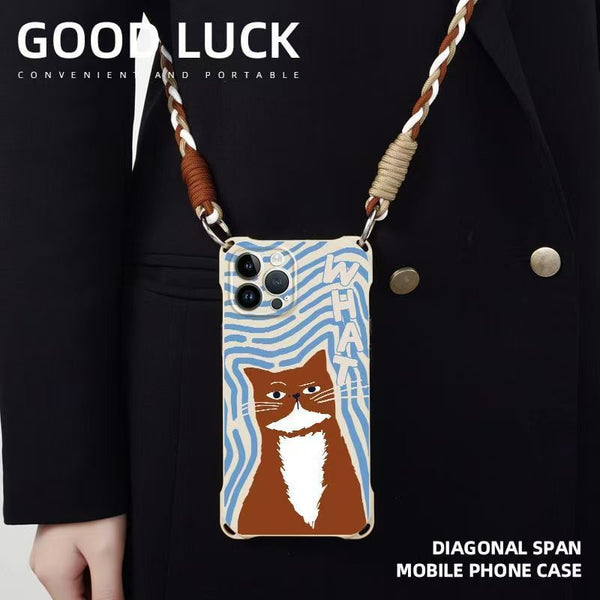 / Lanyard Cat Phone Set Case FashionChic