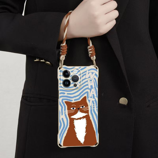 / Lanyard Cat Phone Set Case FashionChic