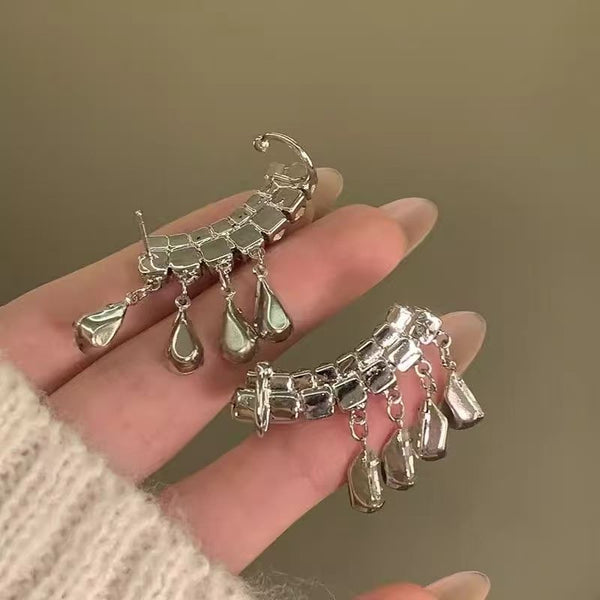 CZ Earring Rhinestone Climber FashionChic