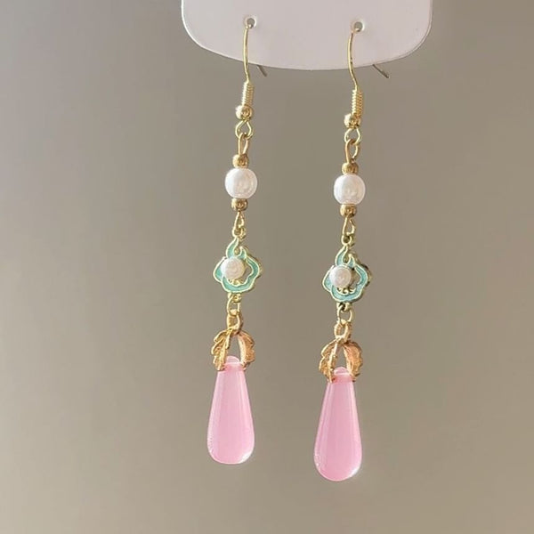 Dangle Pearl Earring Faux FashionChic