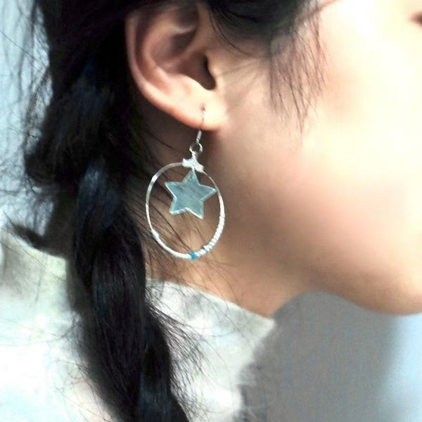 Star-Shaped Earring Dangle FashionChic