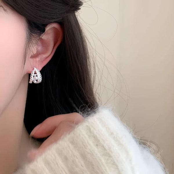 Faux Hoop Earring Pearl FashionChic