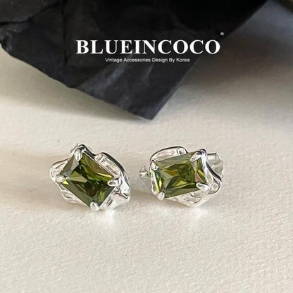 Gemstone Stud Earring FashionChic