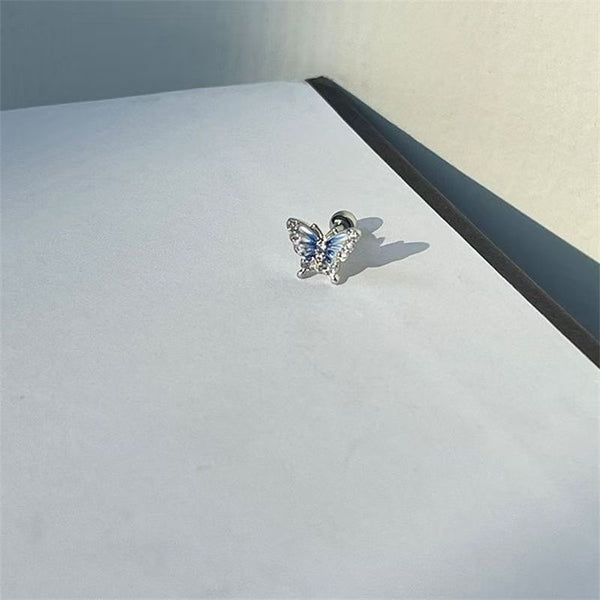 Rhinestone Earring Stud Butterfly FashionChic