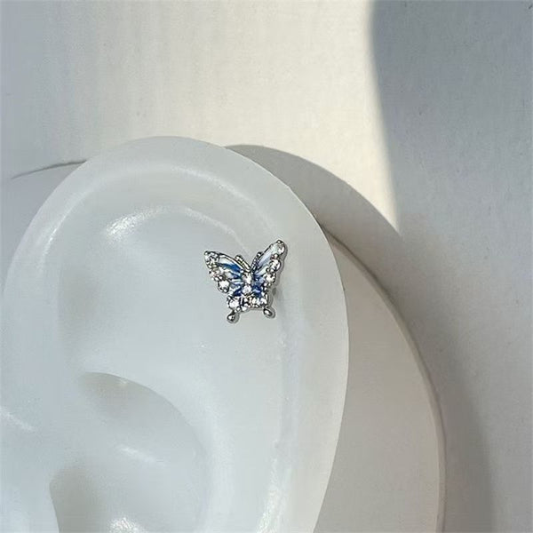 Rhinestone Earring Stud Butterfly FashionChic