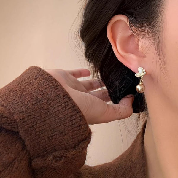 Earring Dangle Butterfly Beaded FashionChic