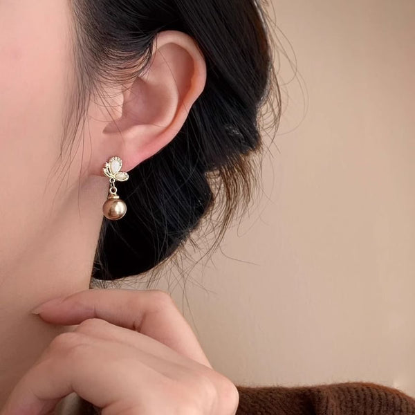 Earring Dangle Butterfly Beaded FashionChic