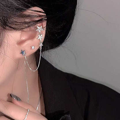 Earring Chained Cuff Star FashionChic