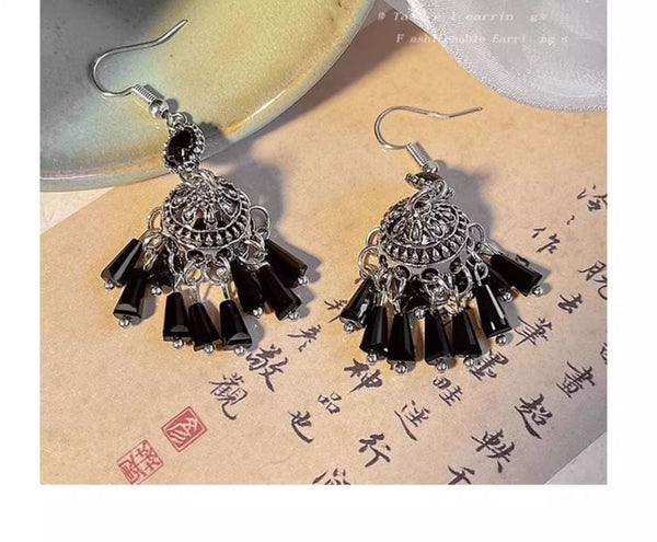 Gemstone Dangle Earring Beaded FashionChic