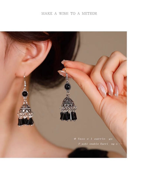 Gemstone Dangle Earring Beaded FashionChic