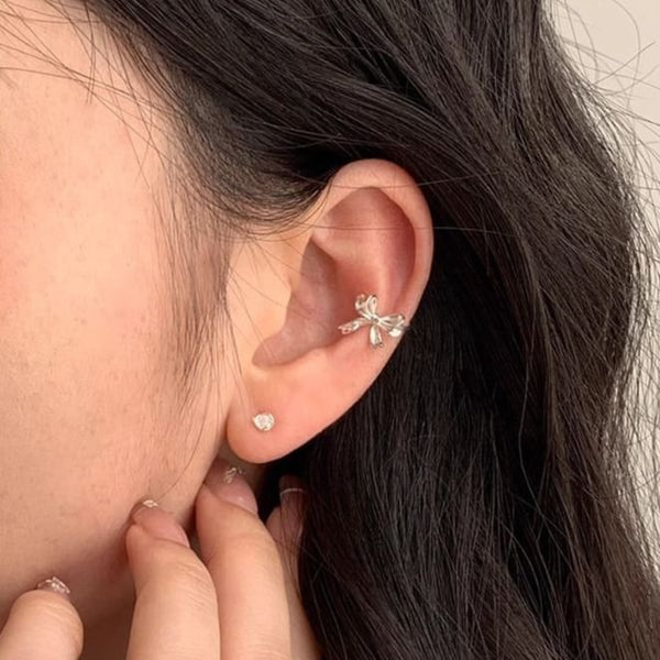 Bow Alloy Ear Cuff FashionChic