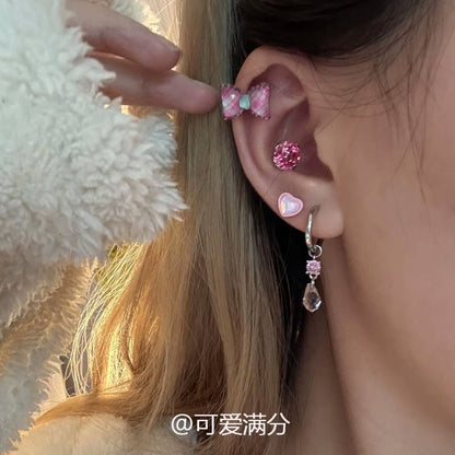 Bow Earring Alloy Rose FashionChic