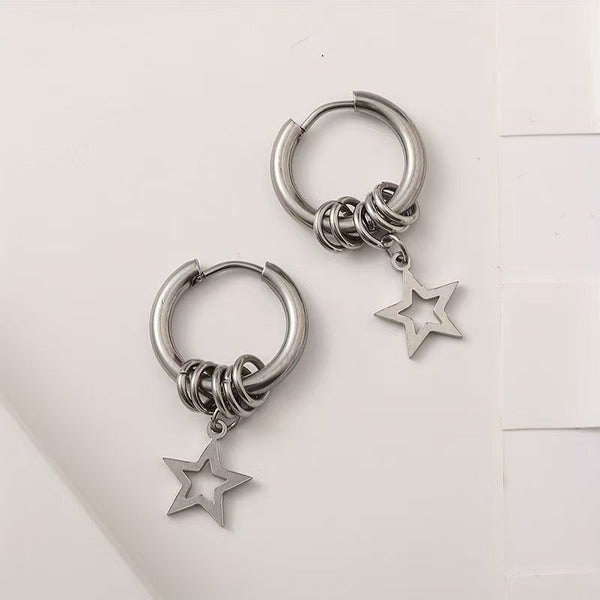 Drop Earring Star Alloy FashionChic