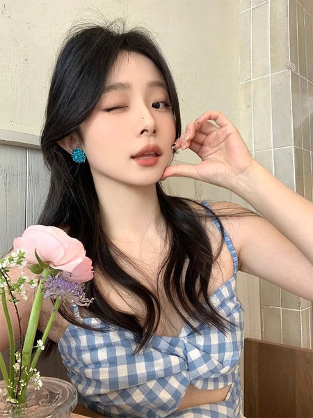 Alloy Earring Stud Rhinestone FashionChic