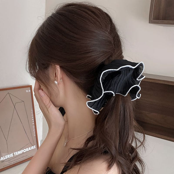 Contrast Scrunchie Trim FashionChic