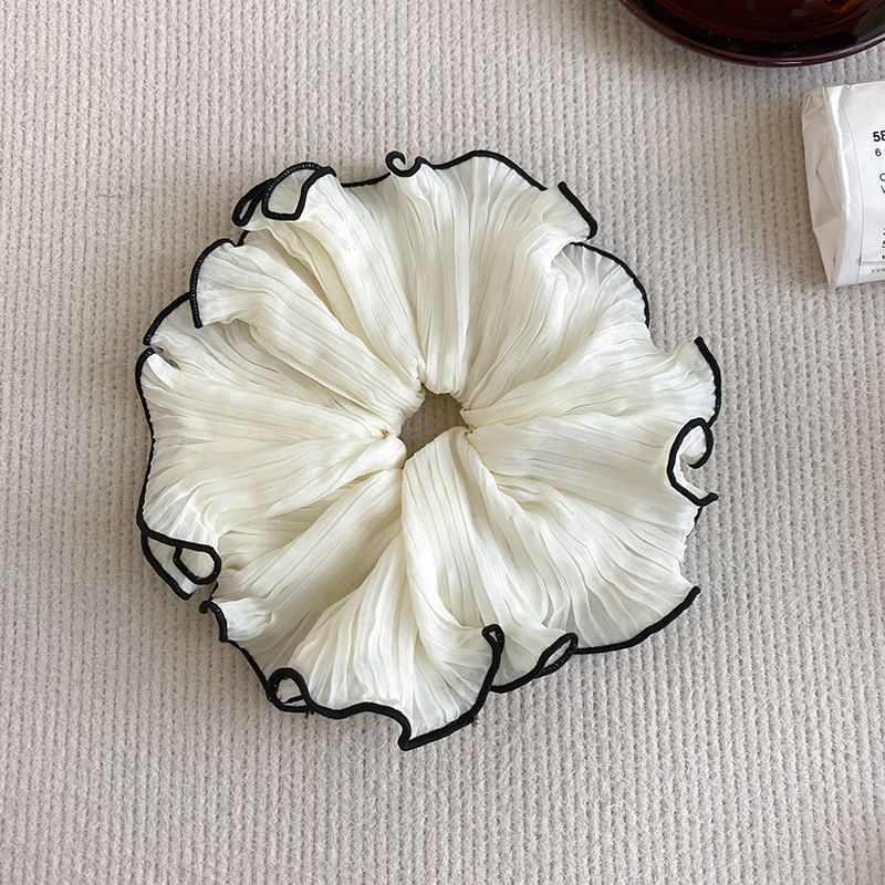 Contrast Scrunchie Trim FashionChic
