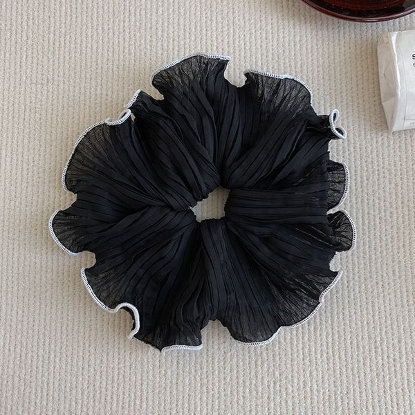 Contrast Scrunchie Trim FashionChic