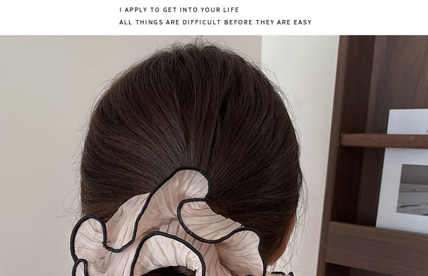 Contrast Scrunchie Trim FashionChic