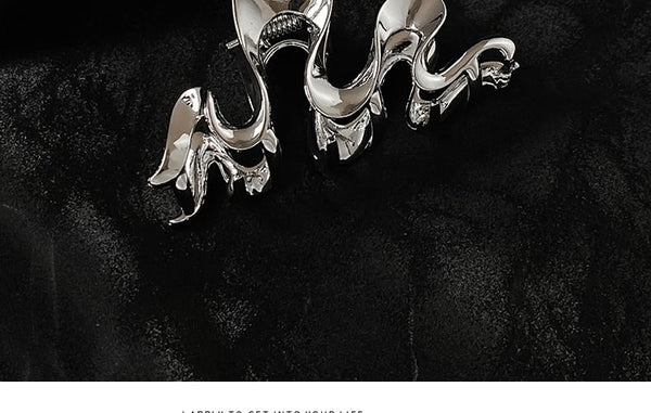 Hair Claw Wavy Alloy FashionChic