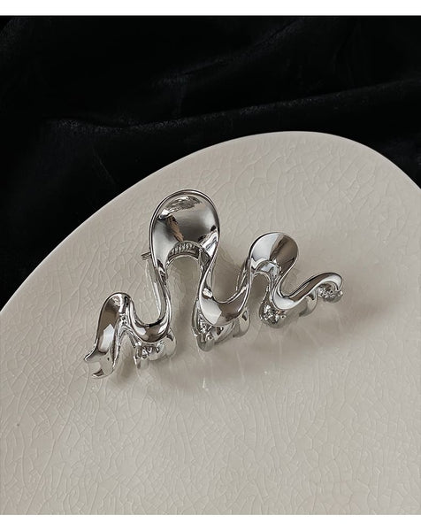 Hair Claw Wavy Alloy FashionChic
