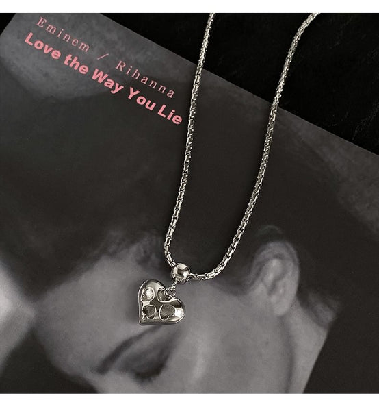 Necklace Heart Alloy Pendant FashionChic