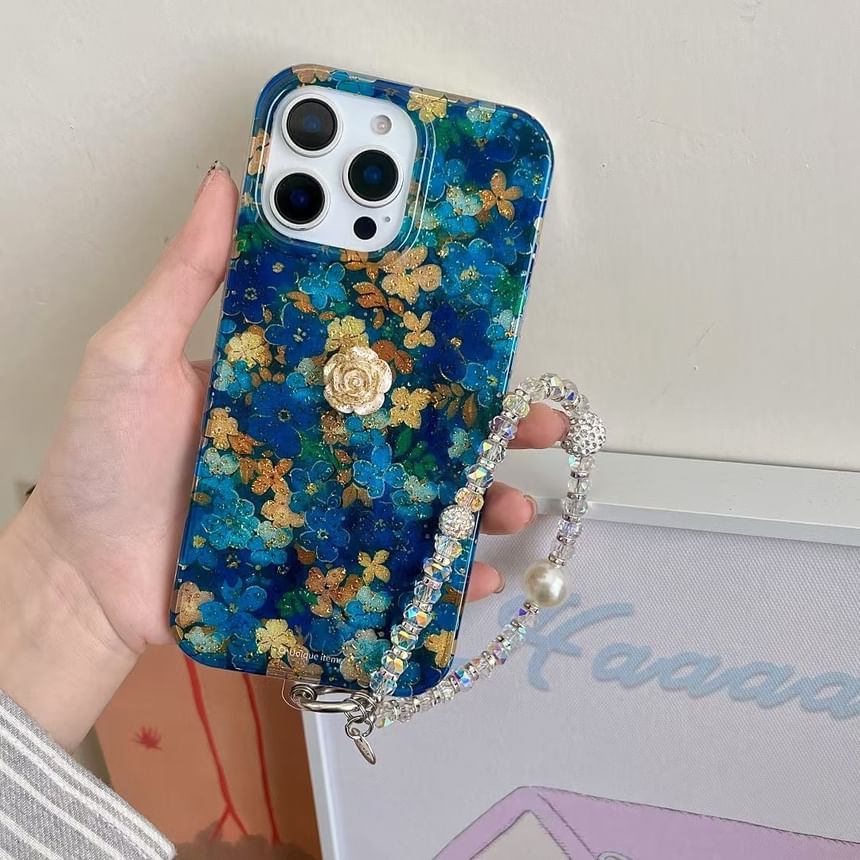 Case / Phone Floral Strap Set FashionChic