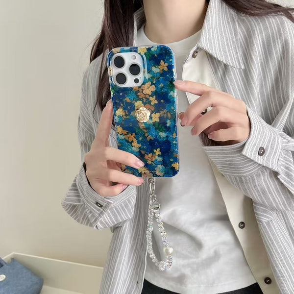 Case / Phone Floral Strap Set FashionChic