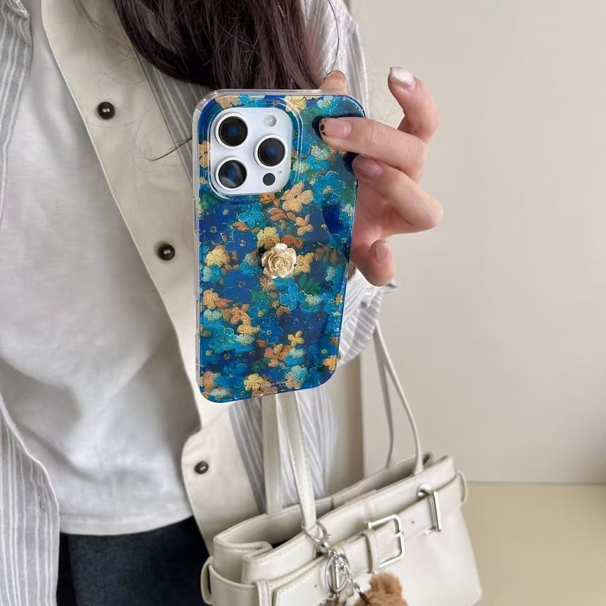 Case / Phone Floral Strap Set FashionChic