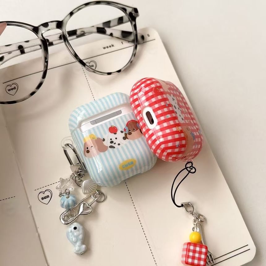 / Skin Plaid Apple Pro Earphone AirPods Dog Case FashionChic
