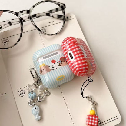 / Skin Plaid Apple Pro Earphone AirPods Dog Case FashionChic