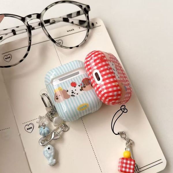 / Skin Plaid Apple Pro Earphone AirPods Dog Case FashionChic
